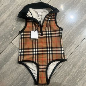 COPY - BURBERRY CHECK ONE-PIECE SWIMSUIT